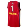 Maillot Homme All-Star 2025 Victor Wembanyama Jordan Rouge Swingman